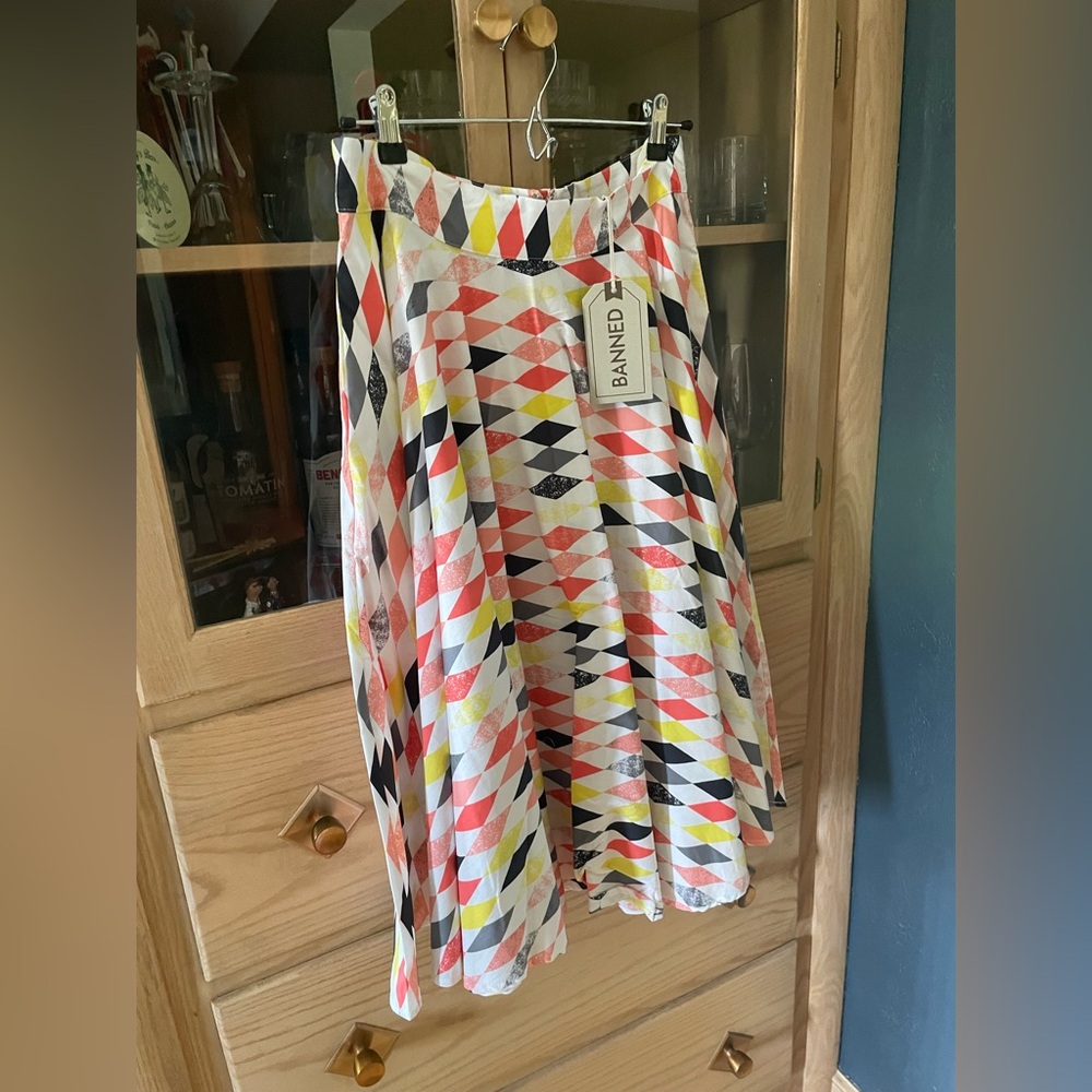 50s style harlequin skirt